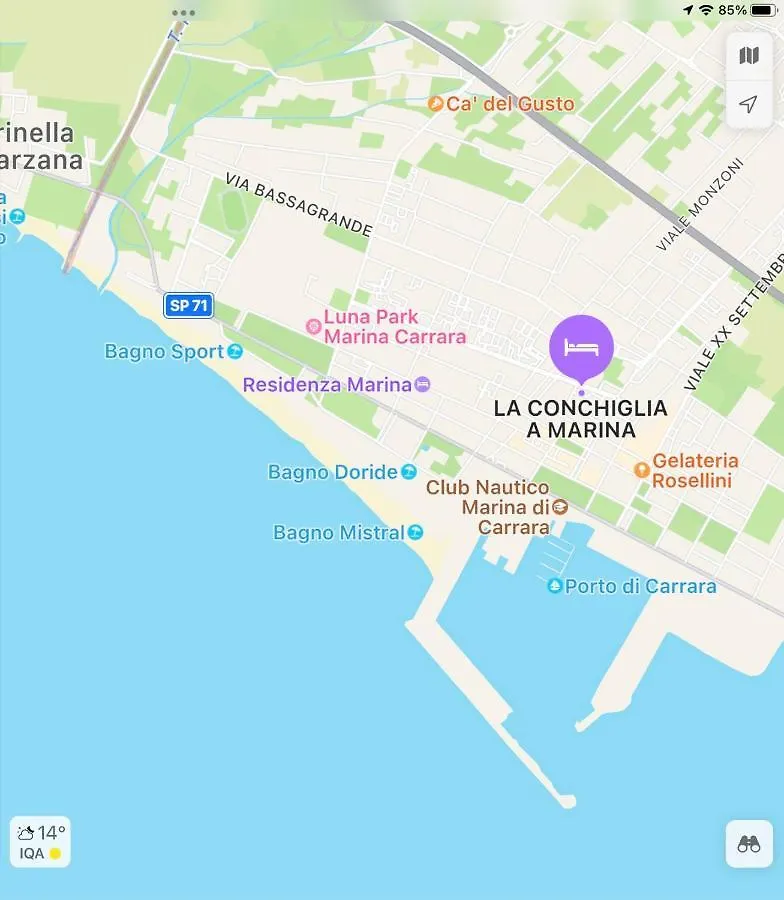 마리나 디 카라라 La Conchiglia A Marina 아파트